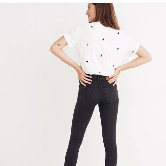 Madewell H3026. 9" Mid-Rise Skinny Jeans in Berkeley Black EUC - Picture 4 of 13